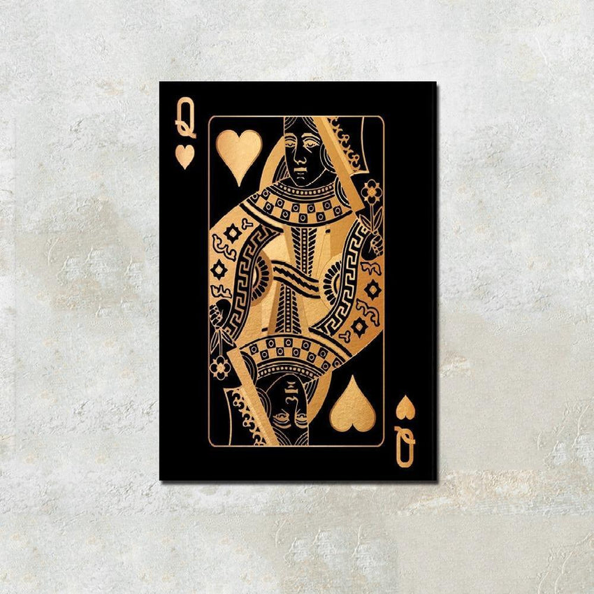 Poker King and Queen Wall Art Canvas Print (60x80cm) - Fansee Australia