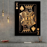 Poker King and Queen Wall Art Canvas Print (60x80cm) - Fansee Australia