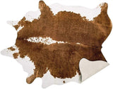 Premium Quality Large Artificial Khaki Cowhide Rug - Fansee Australia