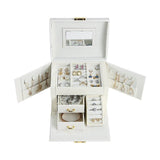 PU Leather White Jewellery Box - Fansee Australia