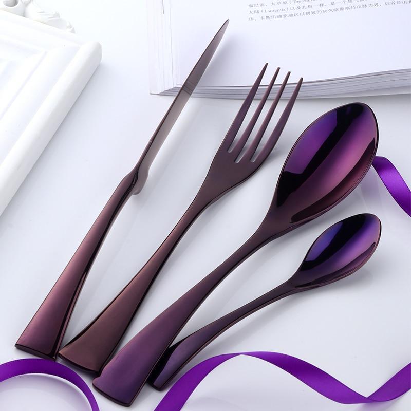 Purple Cutlery Set ( 16 Piece Set) - Fansee Australia