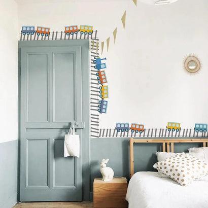 Railway Removable Nursery Room Wall Stickers - Fansee Australia
