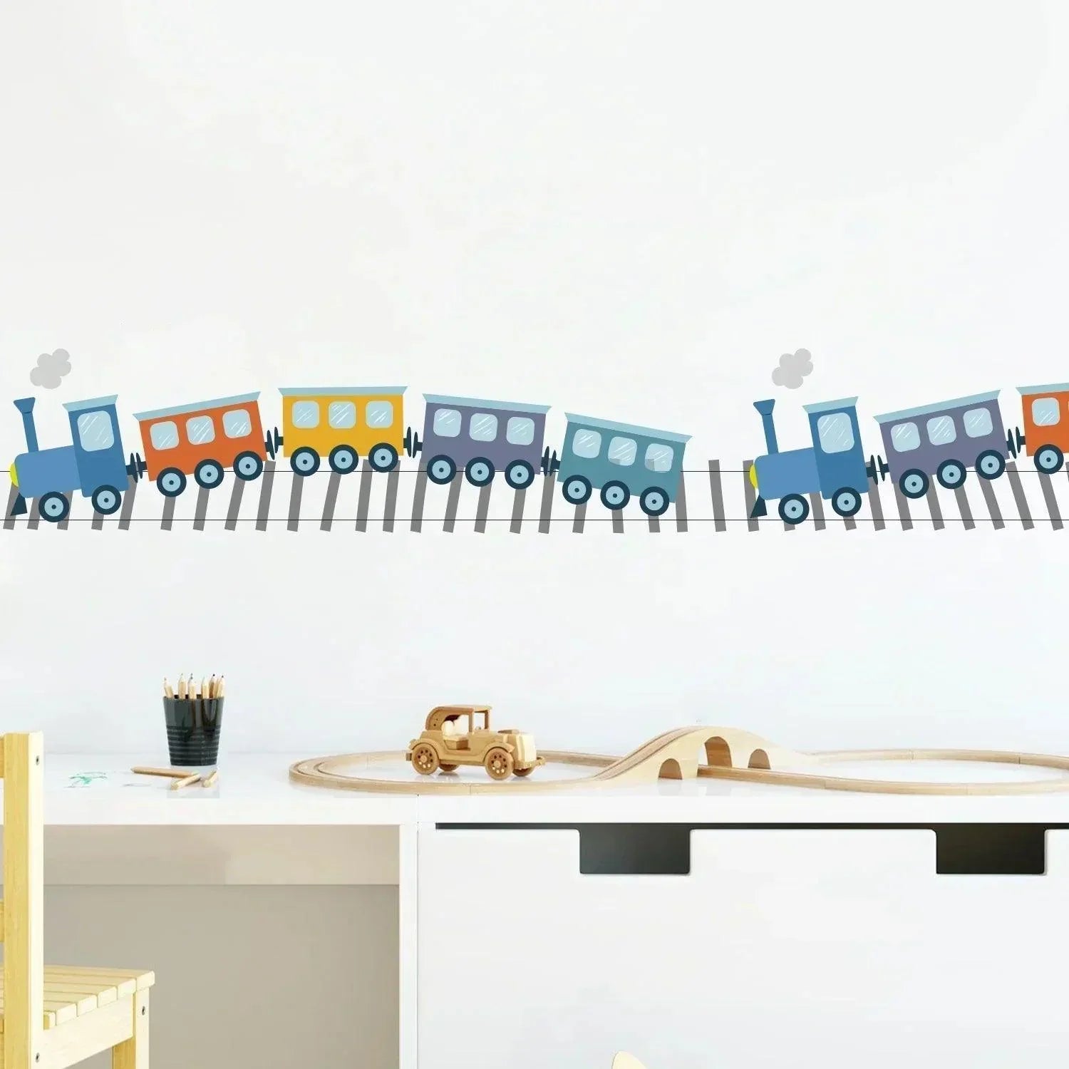 Railway Removable Nursery Room Wall Stickers - Fansee Australia