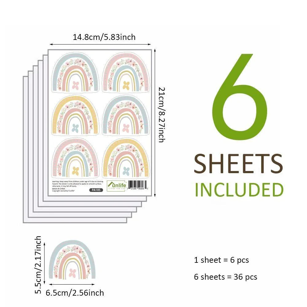 Rainbow Element Decorative Wall Stickers - Fansee Australia