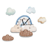 Rainbow In The Clouds Kids Room Wall Clock - Fansee Australia