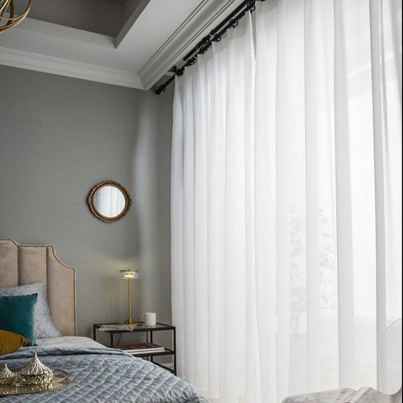 Ready To Hang White Sheer Curtains - Fansee Australia