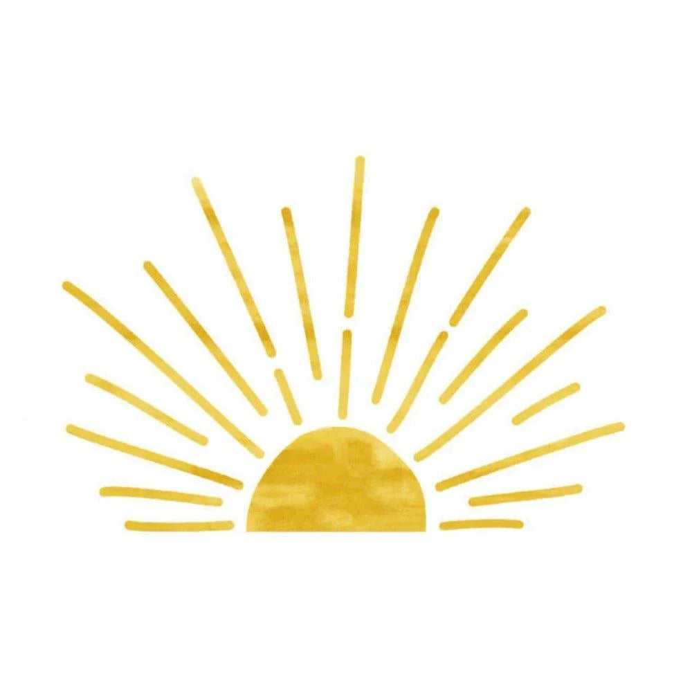 Rising Sun Fabric Wall Decals Kids Room Home Decor - Fansee Australia