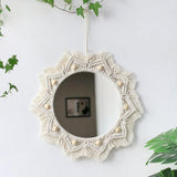 Round Macrame Wall Mirror - Fansee Australia