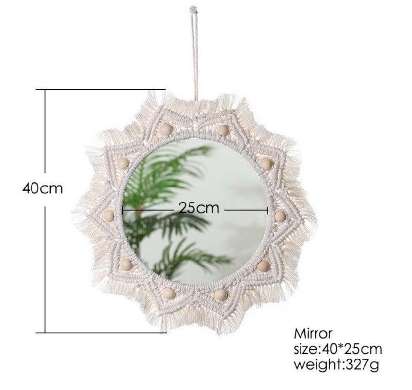 Round Macrame Wall Mirror - Fansee Australia