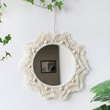 Round Macrame Wall Mirror - Fansee Australia