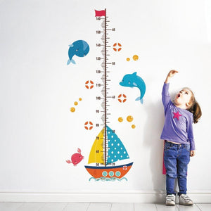 Sailboat Growth Chart Wall Stickers - Fansee Australia