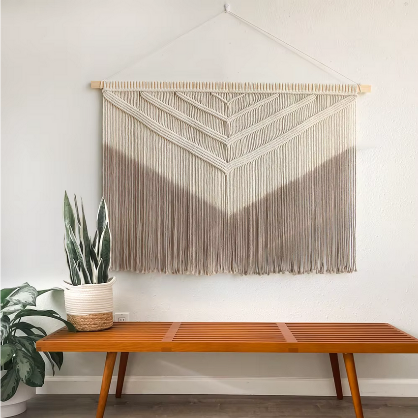 Sandstone Peaks – XL Macrame Wall Hanging - Fansee Australia