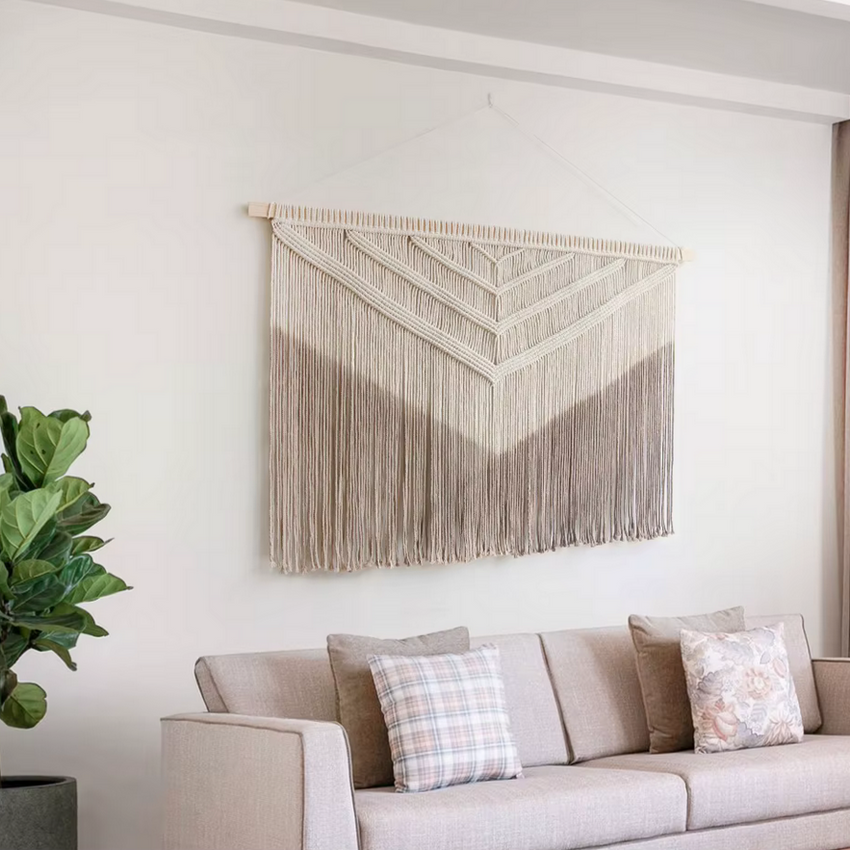 Sandstone Peaks – XL Macrame Wall Hanging - Fansee Australia