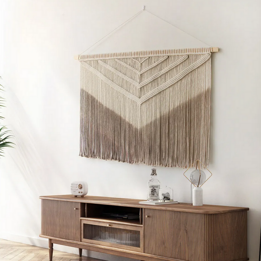 Sandstone Peaks – XL Macrame Wall Hanging - Fansee Australia