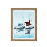 Sea And Boat Framed Wall Art - 2 Pcs Set (50x70cm) - Fansee Australia