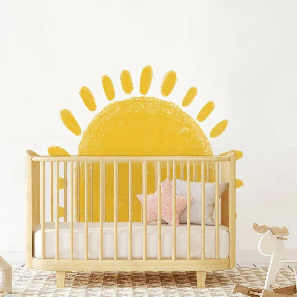 Spectacular Half Sun Peel And Stick Wall Sticker - Fansee Australia