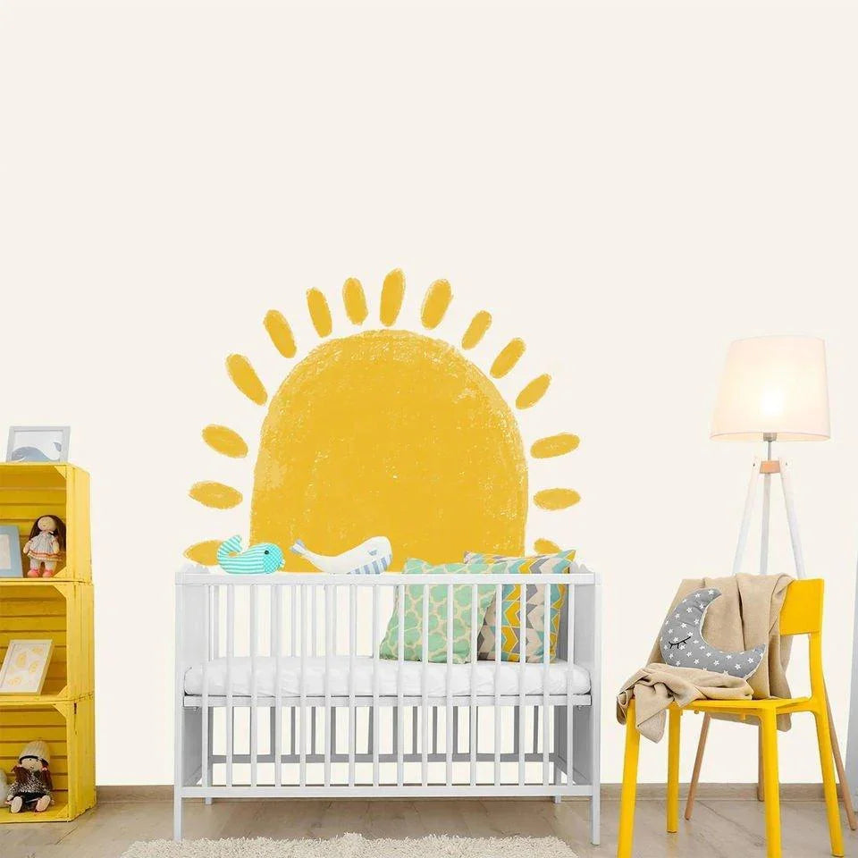 Spectacular Half Sun Peel And Stick Wall Sticker - Fansee Australia