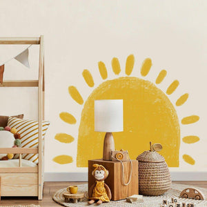 Spectacular Half Sun Peel And Stick Wall Sticker - Fansee Australia
