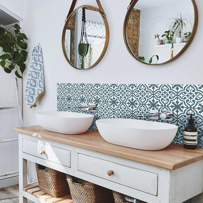 Steel Vintage Pattern Textured Vinyl Self-Adhesive Tiles Decals - Fansee Australia