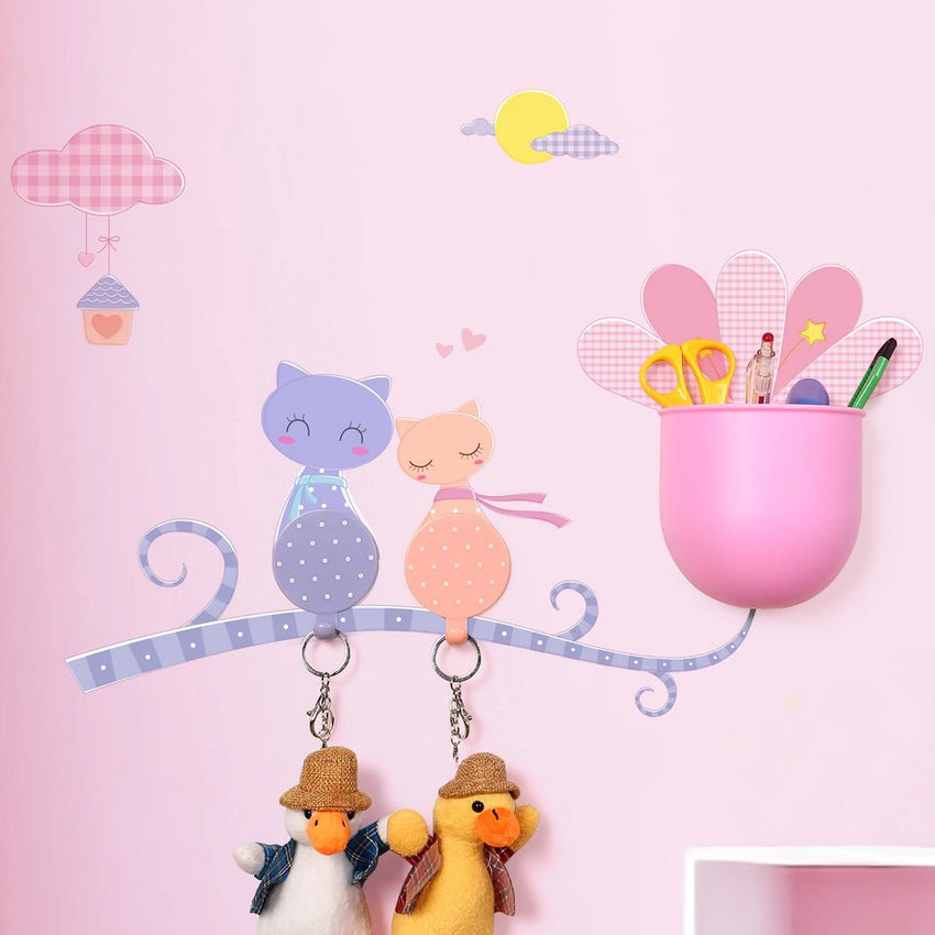 Stick Easy Wall Caddy Colorful Wall Mounted Storage Box Wall Stickers - Fansee Australia