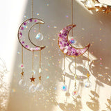 Sun Catcher With Raw Crystal Art Wall Hanging - Fansee Australia