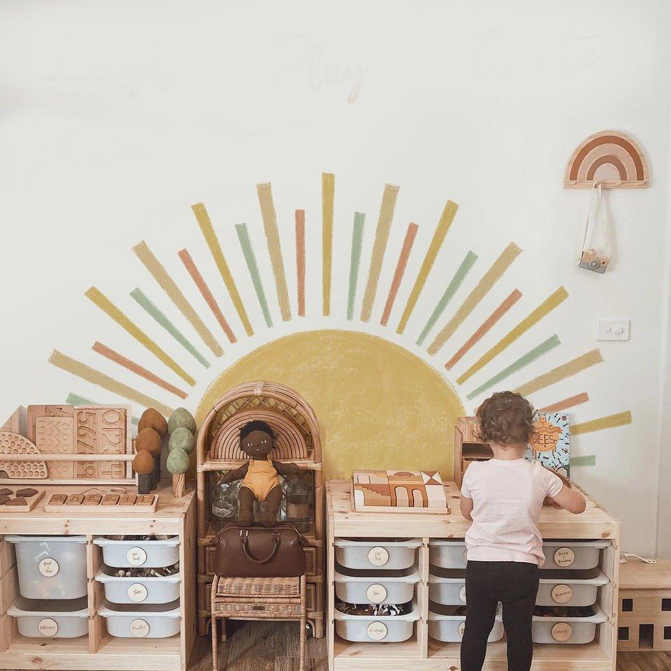 Sunshine Removable Wall Sticker For Nursery - Fansee Australia