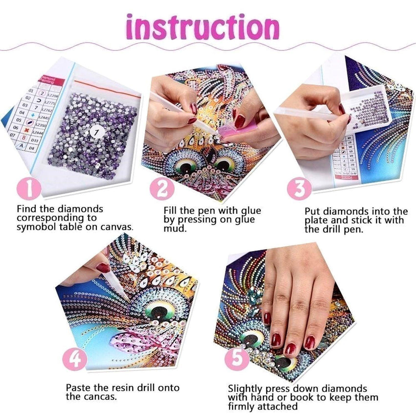 Swan In The Water Painting With Diamonds Kit - Fansee Australia