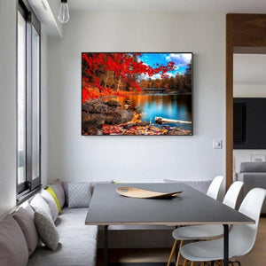 The Blue Lake Painting With Diamonds Kit - Fansee Australia