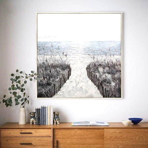 The Path To Serenity Painting Framed Wall Art (80x80cm) - Fansee Australia