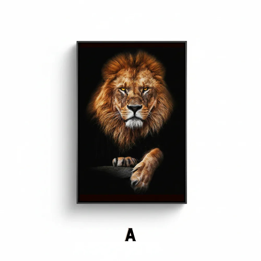 African Lion Wall Art Print (70x100cm)