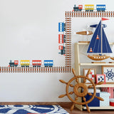 Train Tracks Self-Adhesive Kid's Room Wall Stickers - Fansee Australia