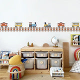 Train Tracks Self-Adhesive Kid's Room Wall Stickers - Fansee Australia