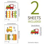 Train Tracks Self-Adhesive Kid's Room Wall Stickers - Fansee Australia