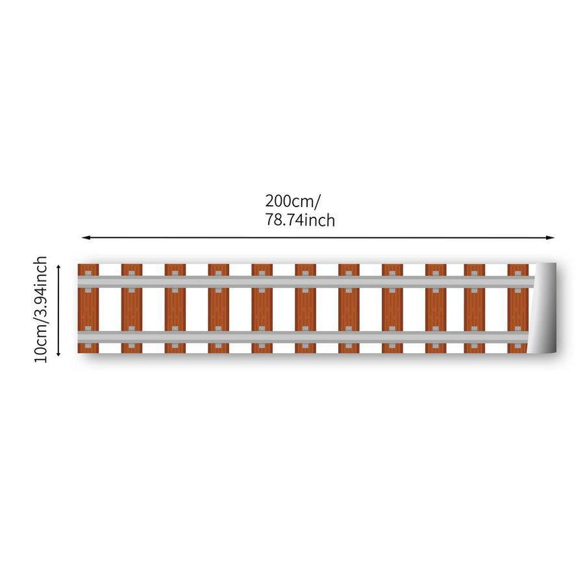 Train Tracks Self-Adhesive Kid's Room Wall Stickers - Fansee Australia