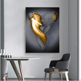 True Love Modern Art Print On Canvas (60x90cm) - Fansee Australia