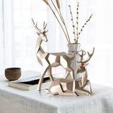 Two Deers Resin Sculpture Home Decor - Fansee Australia