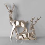 Two Deers Resin Sculpture Home Decor - Fansee Australia