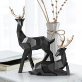 Two Deers Resin Sculpture Home Decor - Fansee Australia