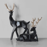 Two Deers Resin Sculpture Home Decor - Fansee Australia