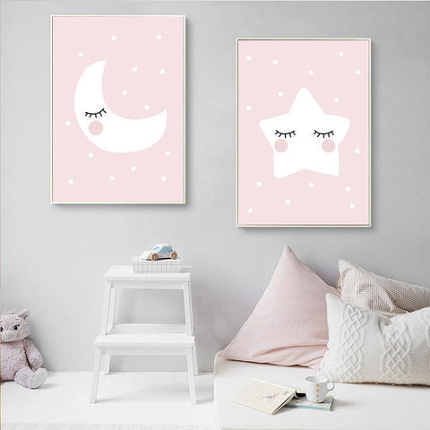 Up In The Sky Kids Room Decor Canvas Wall Art Prints - 3 Pcs Set (50x70cm) - Fansee Australia