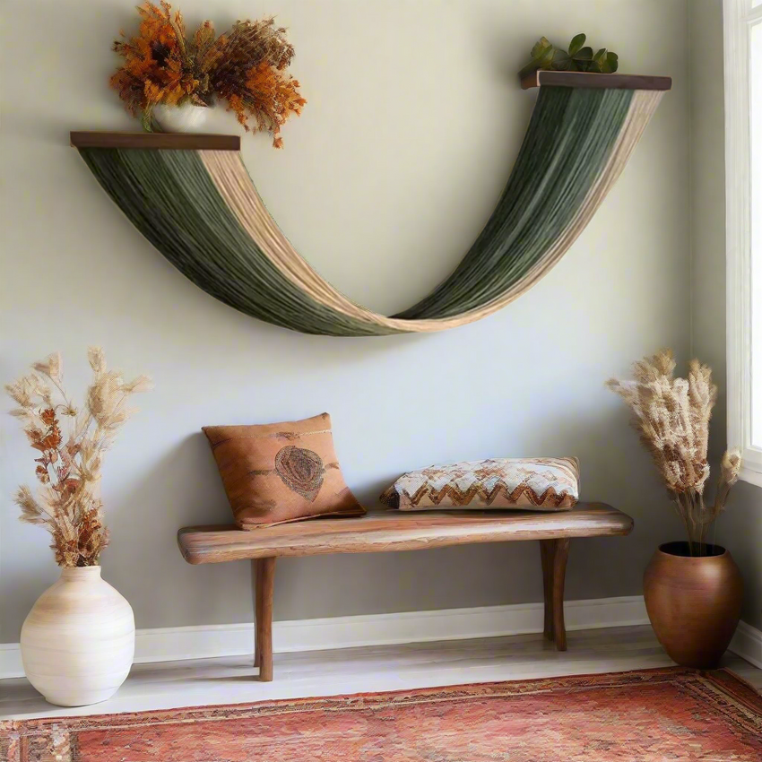 Verdant Drape – Adjustable Hanging Macrame Wall Art - Fansee Australia