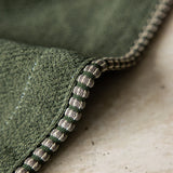 Verdant Loom Textured Chenille Curtain Panel – Vintage Green Drapery