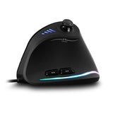 Vertical Ergonomic Gaming Mouse With RGB Lights - Fansee Australia