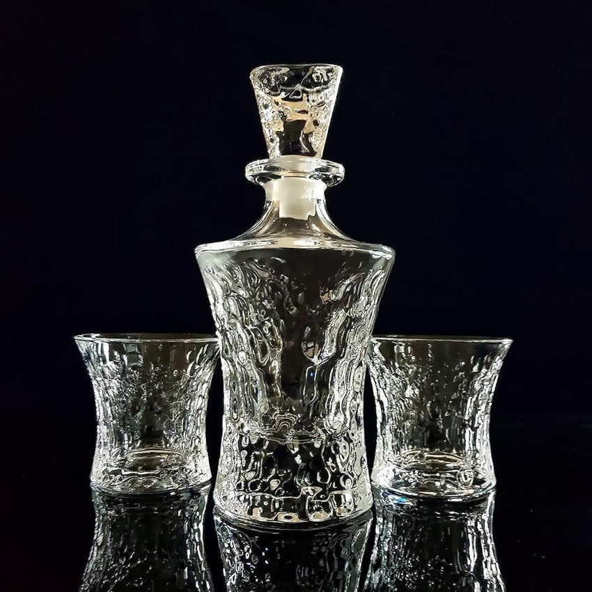 Whiskey Glasses Set - Queen (4- Tumblers & 1- Decanter) - Fansee Australia