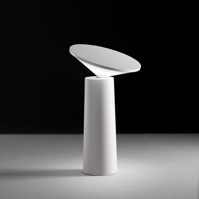 White Minimalist Table Lamp - LED USB Dimmable - Fansee Australia