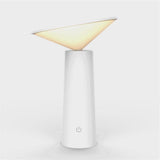 White Minimalist Table Lamp - LED USB Dimmable - Fansee Australia