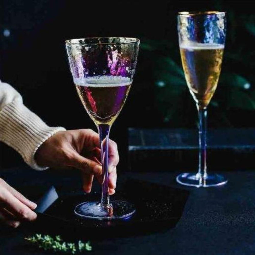 Wine Glasses 4 Pcs Set (Lumière Arrosée- V) - Fansee Australia