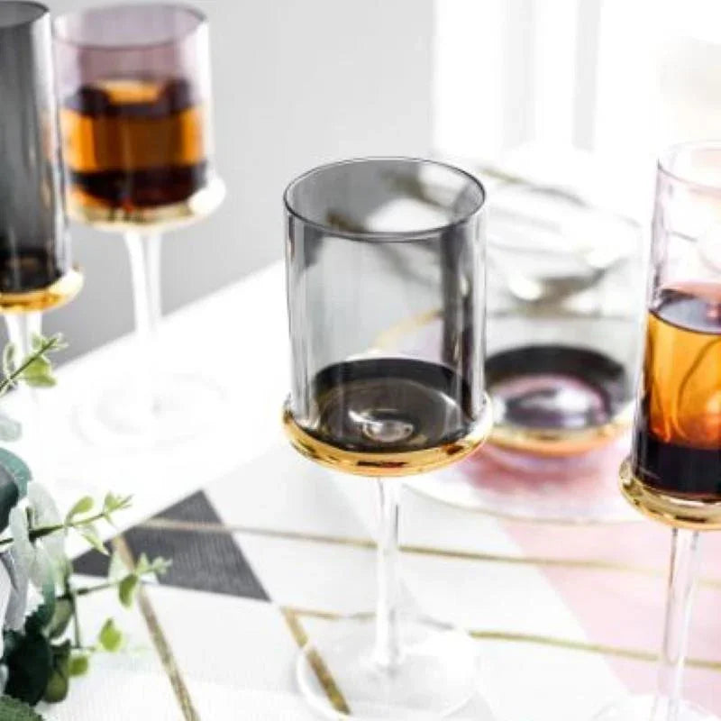 Wine Glasses (Set of 4 Black) - Fansee Australia