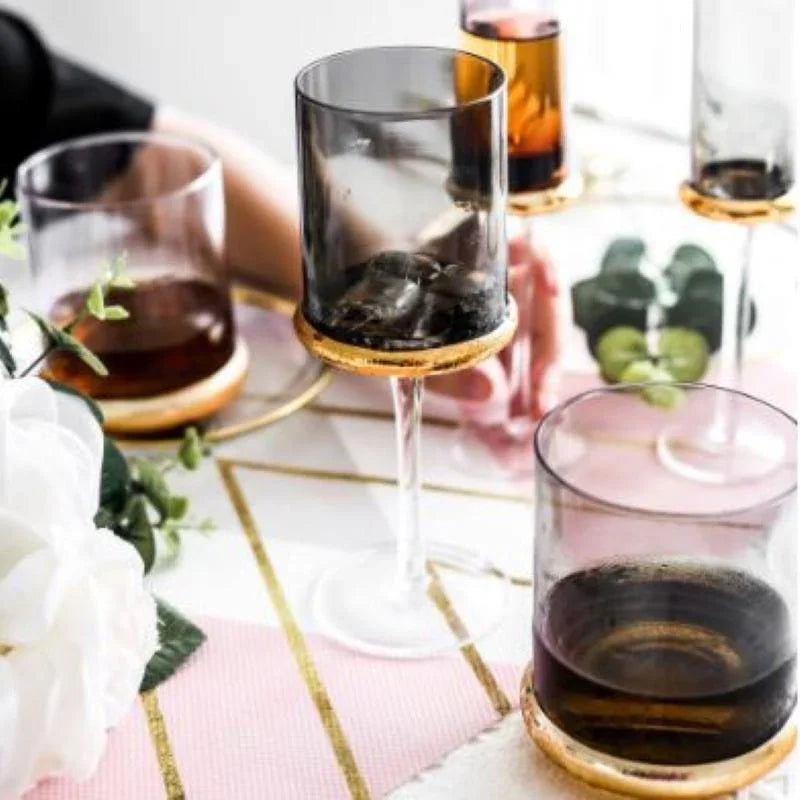 Wine Glasses (Set of 4 Black) - Fansee Australia