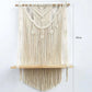 Wooden Floating Shelf Wall Hanging Macrame Planter - Fansee Australia
